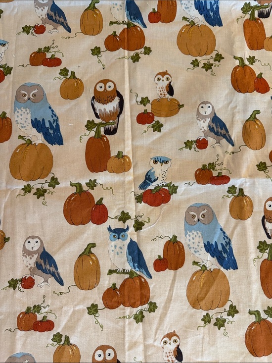 Other - HTF Alexander Henry & Springs Creative Fall Owl Fabric Lot - 4 Pcs (2.1 + Yds)